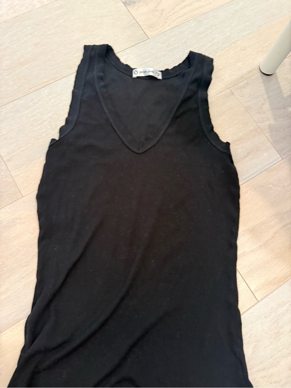 Crown Jewel Black V-Neck Sleeveless Tank Top